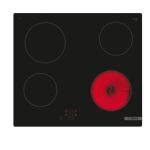 Bosch Serie 2 PKE61RAA8B hob Black Built-in 60 cm Ceramic 4 zone(s)