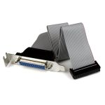 StarTech.com Low Profile 16in Parallel Port Header Cable Adapter with Bracket ï¿½ï¿½ DB25 (F) to IDC26