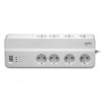 APC SurgeArrest Essential surge protector 8 AC outlet(s) 230 V 2 m White