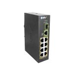 BV-Tech POE-SW802-DIN 10 Port PoE+ Industrial DIN Rail Switch