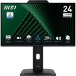 MSI Pro MP242PMG 23.8 Inch Monitor, FHD (1920 x 1080), 120Hz, IPS, 1ms, 1x HDMI 1.4b, 1x DP 1.2a, 1x D-Sub(VGA), 2xUSB 5Gbps Type-A, 1x USB 5Gbps Type-B, Built-in Speakers, Webcam, Anti-Glare, Anti-Flicker, Less Blue light, TÜV Certified, VESA, Kensingto
