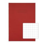 Rhino 13 x 9 Oversized Exercise Book 80 Page, Red, S10 (Pack of 10)