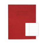 Rhino 8 x 6.5 Exercise Book 48 Page Red F8M (Pack of 10)