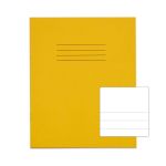 Rhino 8 x 6.5 Exercise Book 48 Page Yellow TB/F15 (Pack of 10)