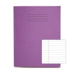 Rhino 9 x 7 Exercise Book 80 Page Purple F8M (Pack of 10)