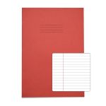 Rhino A4 Exercise Book 80 Page Red F6M (Pack of 10)