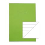 Rhino A4 Exercise Book 80 Page Light Green F8/B (Pack of 10)
