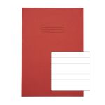 Rhino A4 Exercise Book 48 page Red F12 (Pack of 10)
