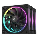 DeepCool FL12-3 in 1 Computer case Fan 12 cm Black 3 pc(s)