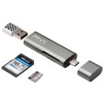 PNY R-TC-UA-3N1E01-RB card reader Metallic USB 3.2 Gen 1 (3.1 Gen 1) Type-C
