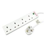 Microconnect RB-05M04SPD power extension 5 m 4 AC outlet(s) Indoor White