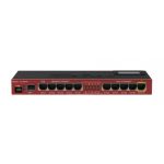 Mikrotik RB2011UIAS-IN network switch Gigabit Red Power over Ethernet (PoE)