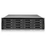QNAP REXP-1620U-RP disk array Rack (3U) Black