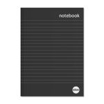Rhino A5 Casebound N/Bk 192 Pg 8mm Ruled