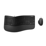 Microsoft Ergonomic Desktop keyboard Mouse included Office USB QWERTY Nordic Black