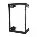 StarTech.com 15U 19" Wall Mount Network Rack - 12" Deep 2 Post Open Frame Server Room Rack for Data/AV/IT/ Communication/Computer Equipment/Patch Panel w/Cage Nuts & Screws 200lb Capacity
