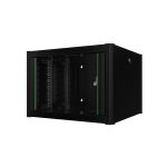 Lanview RWP07U56BL rack cabinet 7U Wall mounted rack Black