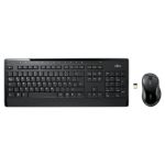 Fujitsu LX901 keyboard RF Wireless Norwegian Black
