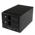 StarTech.com USB 3.0 / eSATA Dual-Bay Trayless 3.5ï¿½ï¿½ SATA III Hard Drive Enclosure with UASP - 2-Bay SATA 6 Gbps Hot-Swap HDD Enclosure