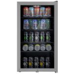 electriQ 98 Litre Drinks Fridge - Stainless Steel