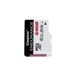 Kingston Technology High Endurance memory card 64 GB MicroSD Class 10 UHS-I