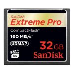 SanDisk 32GB Extreme Pro CF 160MB/s memory card CompactFlash