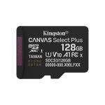 Kingston Technology 128GB micSDXC Canvas Select Plus Gen3 150R A1 Single Pack w/o ADP