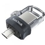 Sandisk Ultra Dual m3.0 USB flash drive 16 GB USB Type-A / Micro-USB 3.2 Gen 1 (3.1 Gen 1) Black,Silver,Transparent