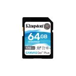 Kingston Technology Canvas Go! Plus memory card 64 GB SD Class 10 UHS-I