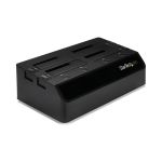 StarTech.com USB 3.0 to 4-Bay SATA 6Gbps Hard Drive Docking Station w/ UASP & Dual Fans - 2.5/3.5in SSD / HDD Dock