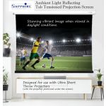 Sapphire AV SETTS221WSF-ALR projection screen 2.54 m (100") 16:9