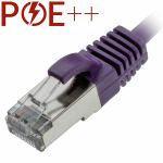 Cablenet 2m Cat6a RJ45 Violet U/FTP LSOH 30AWG Slim Snagless Booted Patch Lead
