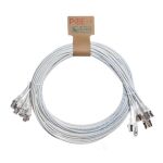 Cablenet 0.25m Cat6a RJ45 White U/FTP LSOH 30AWG Slim Snagless Booted Patch Lead (PK10)