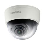 Wisenet H.264/MJPEG VGA COL/MONO INT DOME + 2.2-7.7MM V/FOCAL 12vDC/POE 