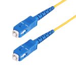StarTech.com 30m (98.4ft) SC to SC (UPC) OS2 Single Mode Simplex Fiber Optic Cable, 9/125Âµm, 40G/100G, Bend Insensitive, Low Insertion Loss, LSZH Fiber Patch Cord
