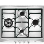Smeg Cucina SR264XGH2 hob Black, Silver Built-in 60 cm Gas 4 zone(s)