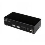 StarTech.com 2 Port USB DVI KVM Switch with DDM Fast Switching Technology and Cables