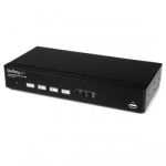 StarTech.com 4 Port USB DVI KVM Switch with DDM Fast Switching Technology and Cables