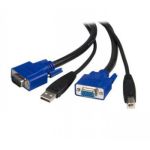 StarTech.com 15 ft 2-in-1 Universal USB KVM Cable