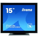 iiyama ProLite T1532MSC-B5AG touch screen monitor 38.1 cm (15") 1024 x 768 pixels Black