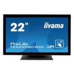 iiyama ProLite T2234MSC-B3X touch screen monitor 54.6 cm (21.5") 1920 x 1080 pixels Black Multi-touch Tabletop