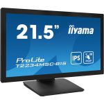 iiyama ProLite T2234MSC-B1S computer monitor 54.6 cm (21.5") 1920 x 1080 pixels Full HD Touchscreen 