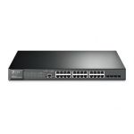 TP-LINK T2600G-28MPS (TL-SG3424P) Managed L2 Gigabit Ethernet (10/100/1000) Black 1U Power over Ethernet (PoE)