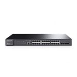 TP-LINK T2600G-28MPS network switch Managed L2 Black Power over Ethernet (PoE)