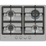 Neff T26GKH8N0 hob Black, Stainless steel Built-in 60 cm Gas 4 zone(s)