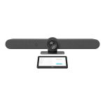 Logitech Logitech room solutions in appliance mode are designed with Logitech's Collab OS operating system utilising Android, eliminating the need for an external PC. Preconfigured for simplified setup and management, the Logitech Medium bundle includes t