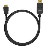Vision TC 1MDPHDMI/BL video cable adapter 1 m DisplayPort HDMI Type A (Standard) Black