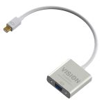Vision TC-MDPVGA video cable adapter 0.220 m Mini DisplayPort VGA (D-Sub) White