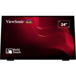 Viewsonic TD2465 Signage Display Interactive flat panel 61 cm (24") LED 250 cd/mÂ² Full HD Black Touchscreen