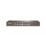 Tenda TEF1016D network switch Unmanaged Fast Ethernet (10/100) Grey